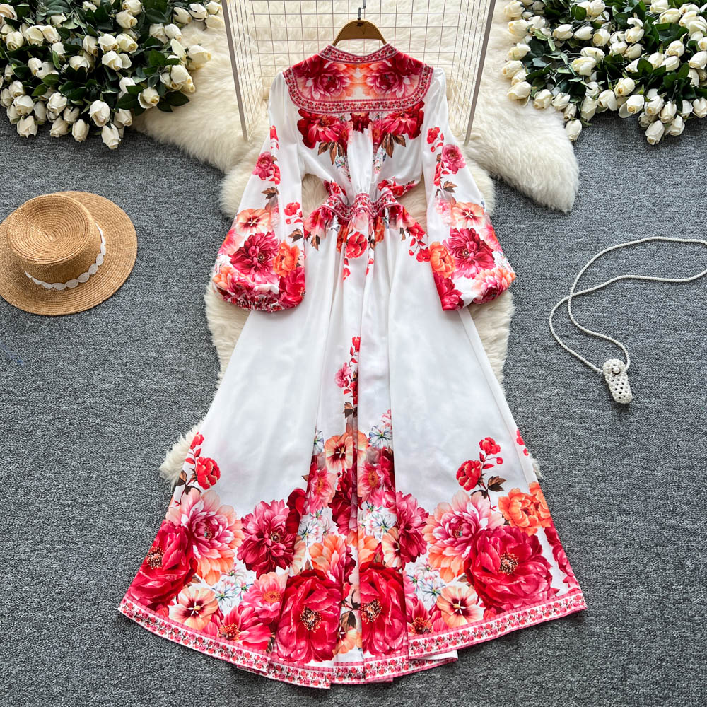 Elegancka francuska suknia wie – French Vintage Floral Midi Dress recenzja i cena