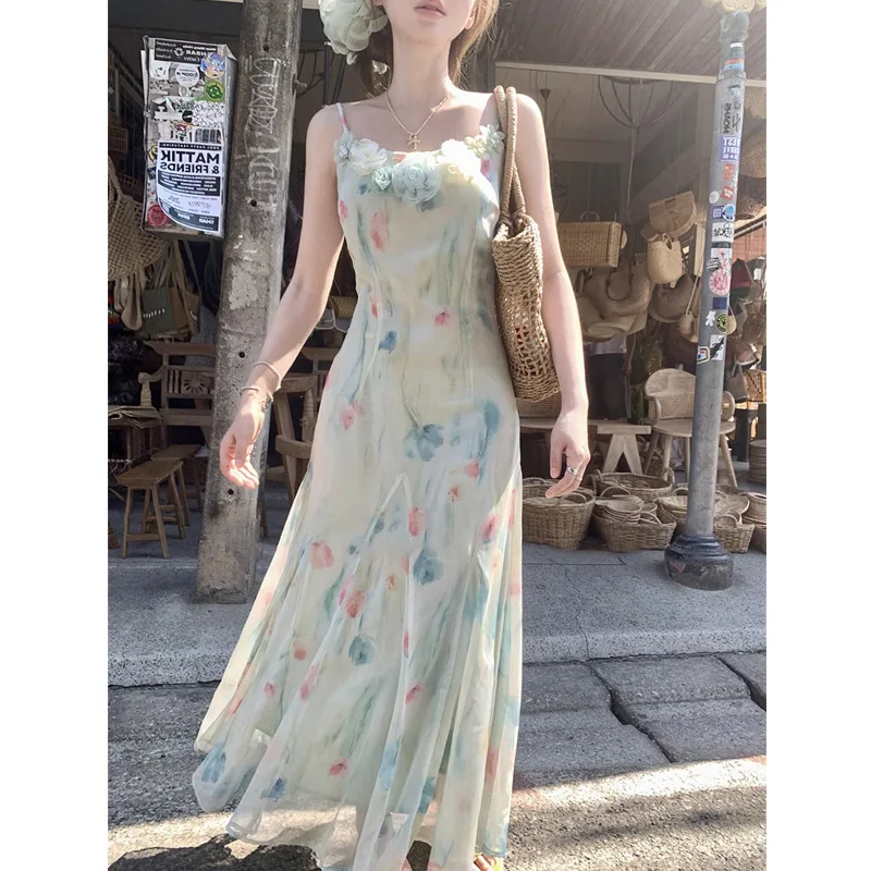 Urocza, słodka sukienka midi w – French Vintage Floral Midi Dress recenzja i cena