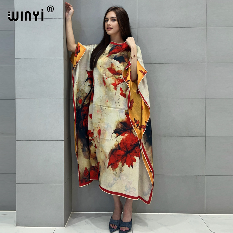 Sukienka plażowa WINYI wysokie – Boho Summer Beach Maxi Dress recenzja i cena